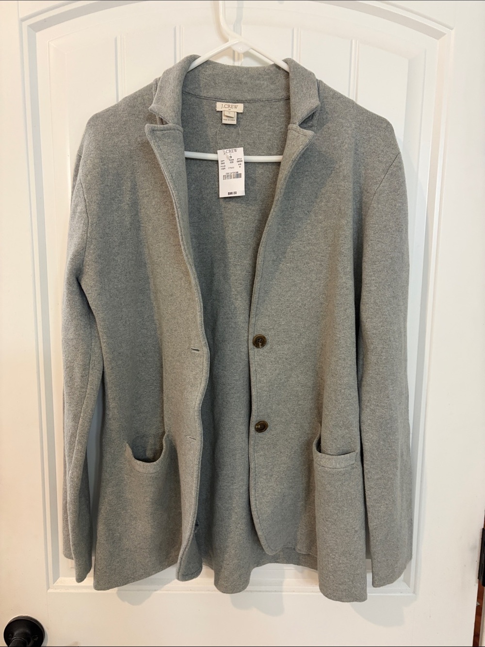 J. Crew Heather Gray Knit Blazer